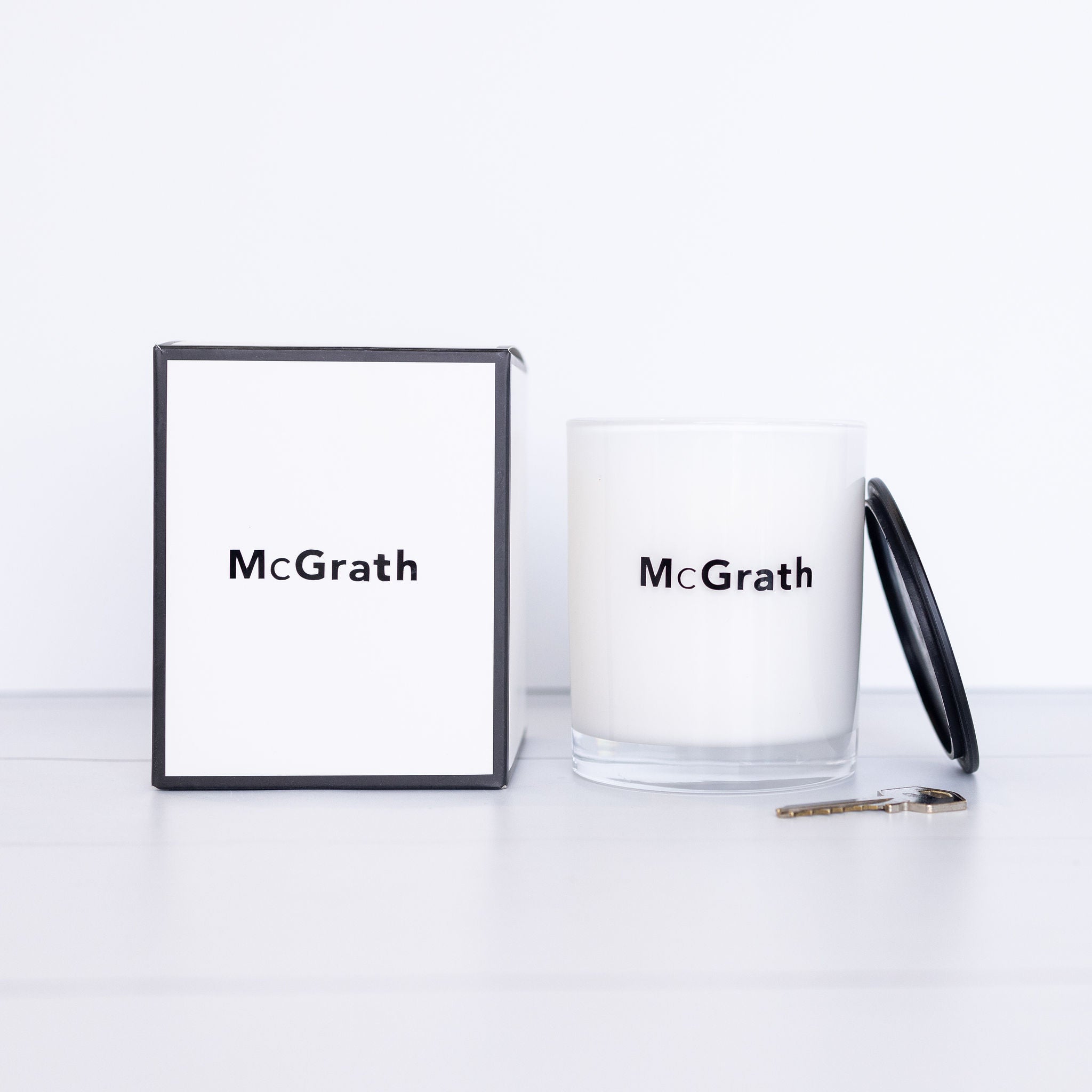 Branded Large Candles (Gloss White or Black Matte) x 10 pack